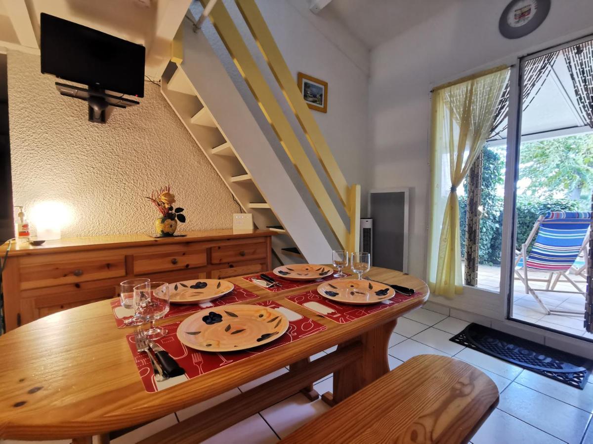 Les Lavandines -Coquette Maison De Vacances - 400 M De La Plage - Grande Terrasse - 2 Chambres - 2 Salles De Bain - Tout Confort 滨海阿热莱斯 外观 照片